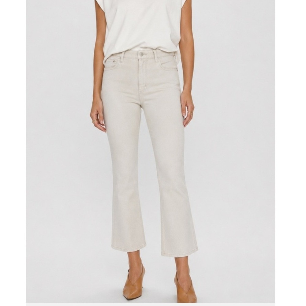 Lennon High Rise Crop Boot Jeans in Lennon Sandstone